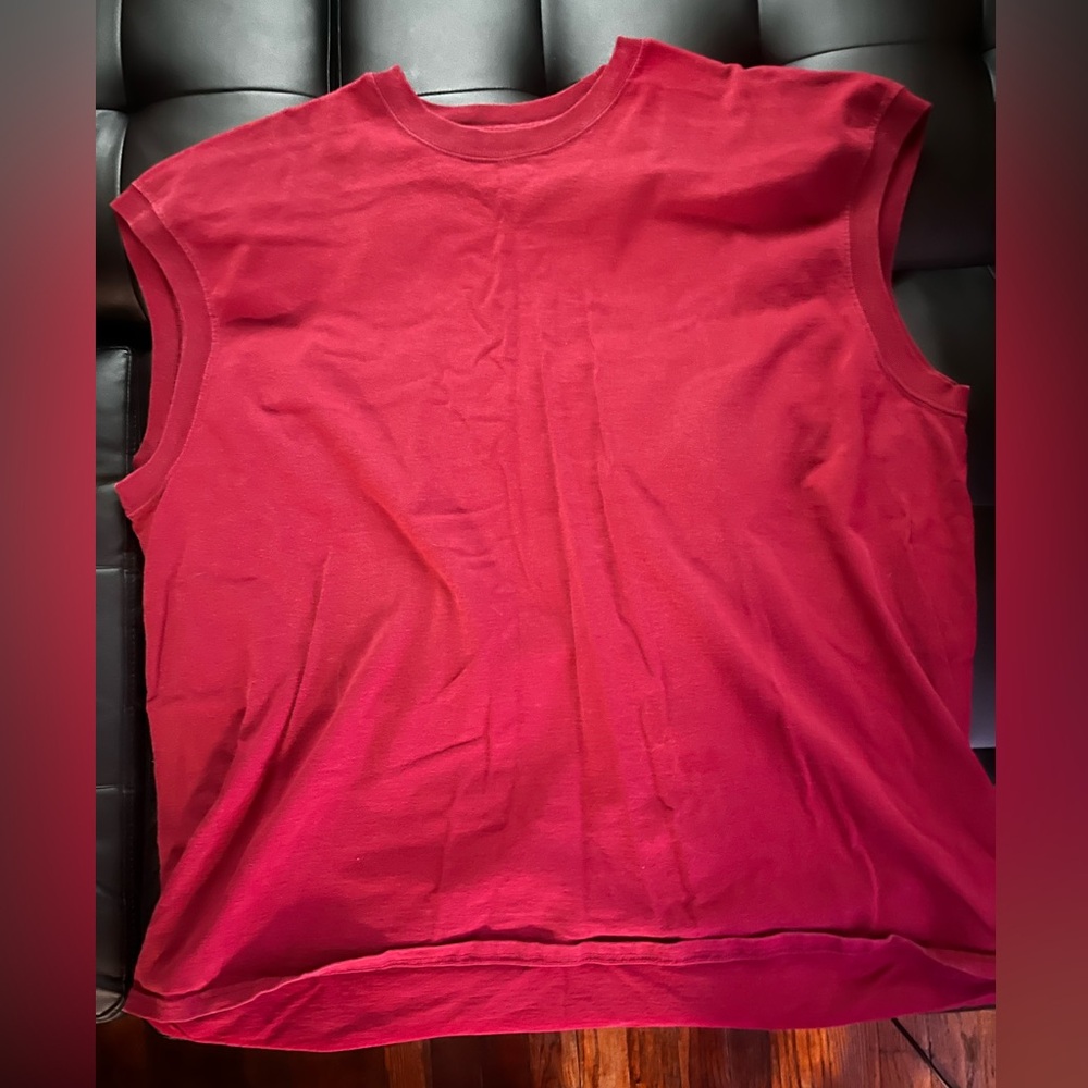Athletic Works Red Short Sleeve Tee